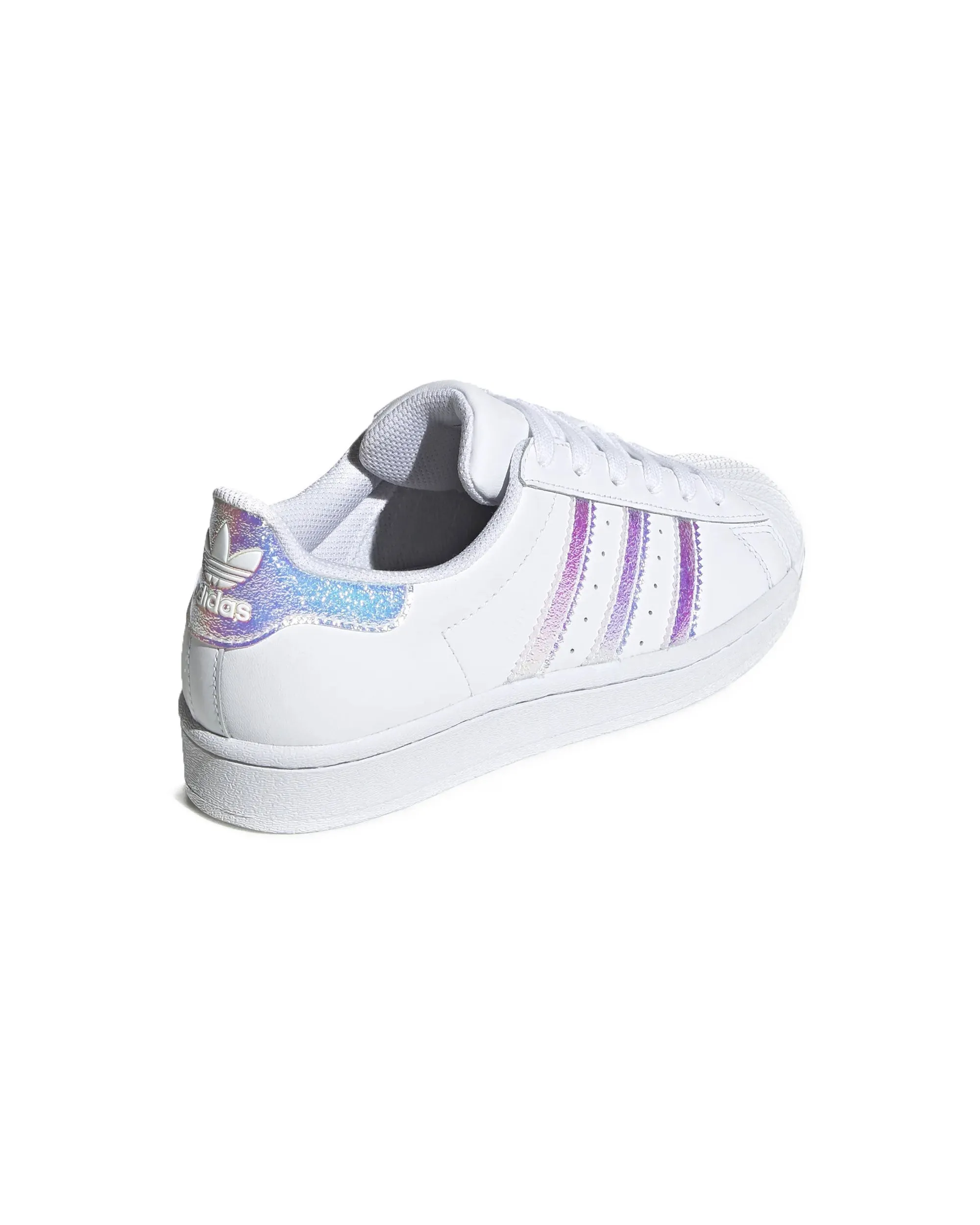 Adidas Superstar J Bianco Glitter