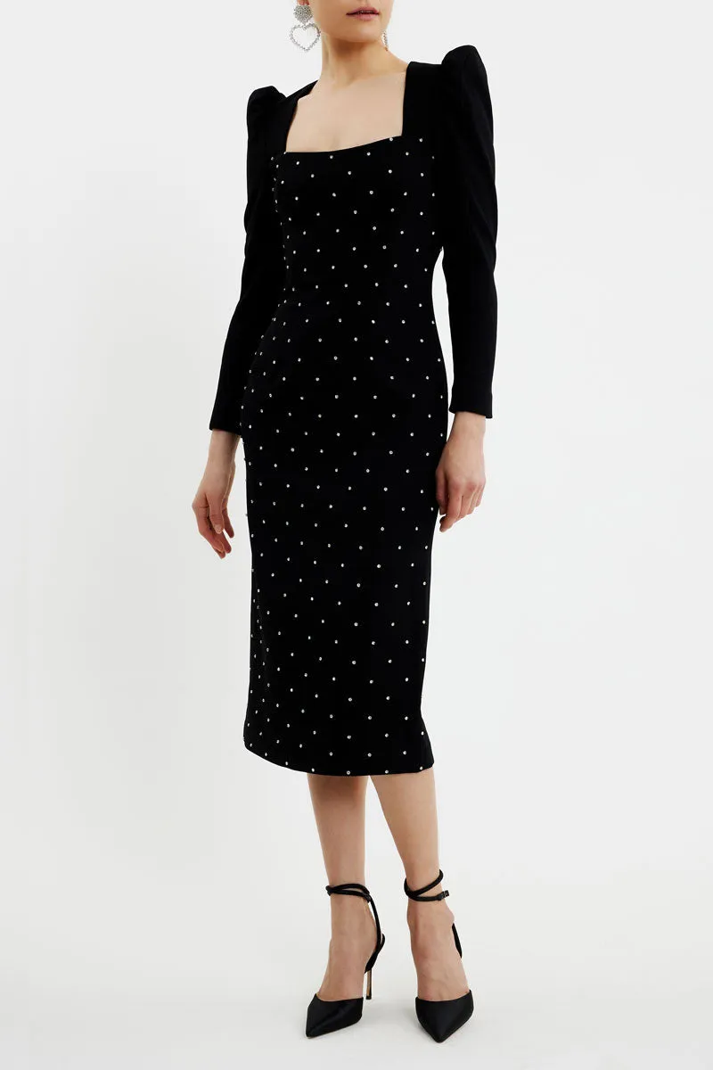 After Hours Long Sleeve Midi Dress