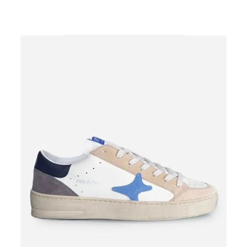 AMA BRAND SNEAKERS SLAM 2770 BIANCO-BEIGE-BLU