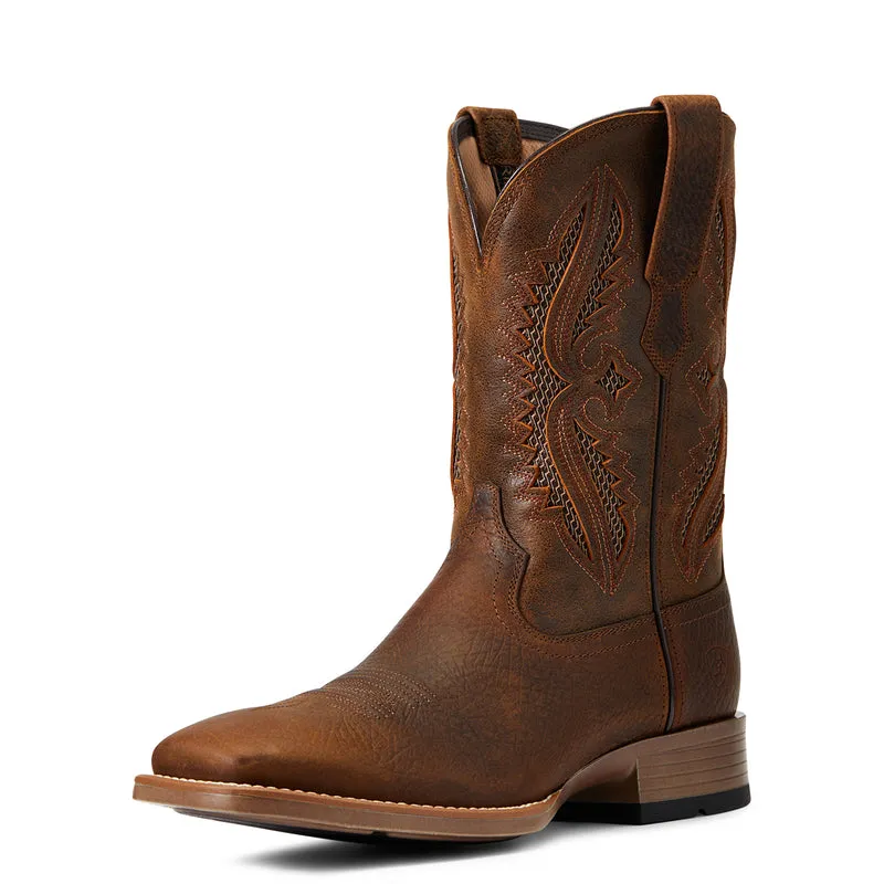 'Ariat' Men's 11" Rowder VentTek 360° Western Square Toe - Earth / Mack Brown