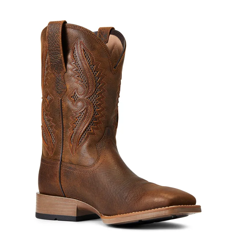 'Ariat' Men's 11" Rowder VentTek 360° Western Square Toe - Earth / Mack Brown