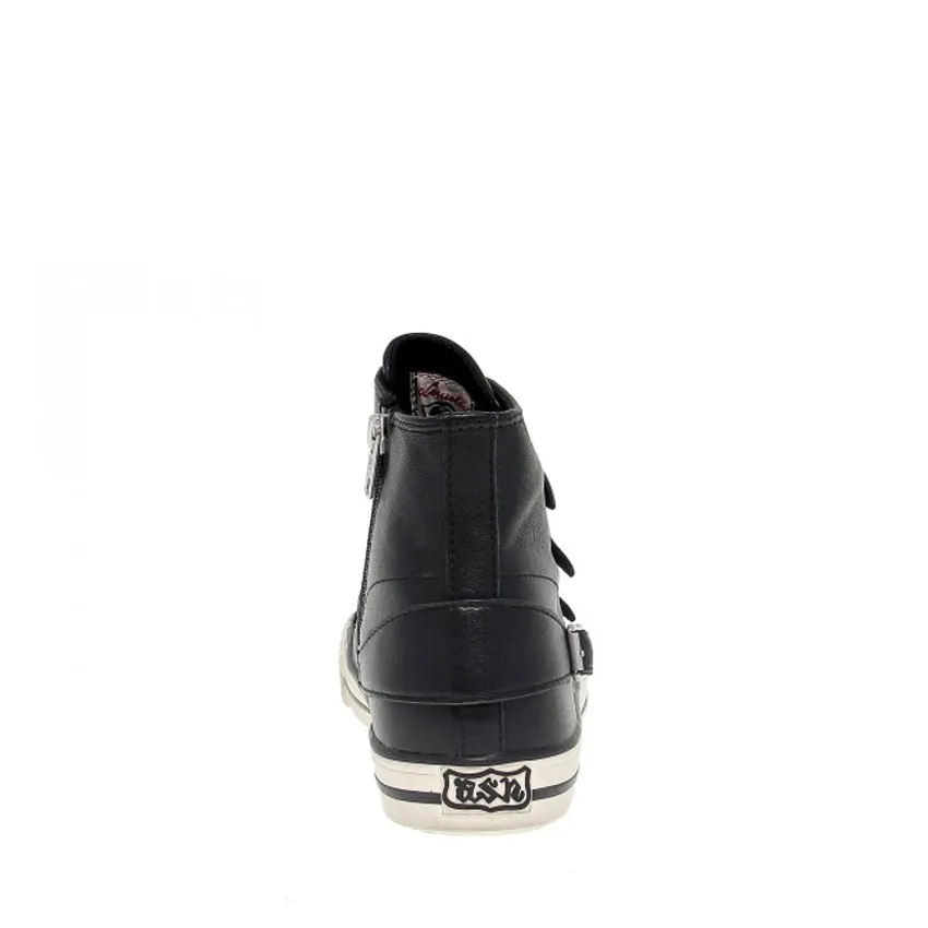 ASH SNEAKER VENUS 123798-007 NERO CON FIBBIE