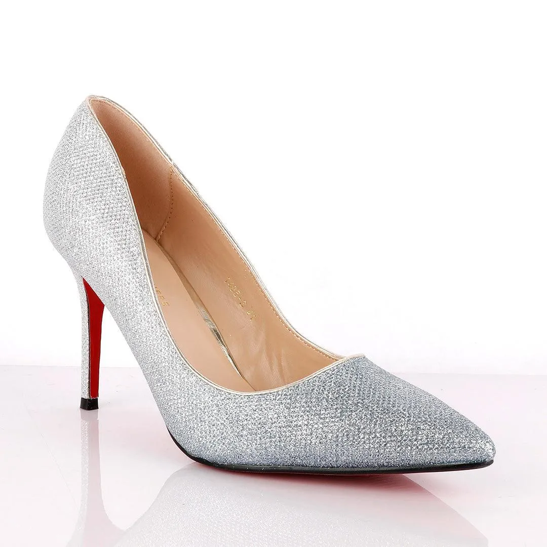 Atmosphere Silver Shiny Women's High Heel Shoe