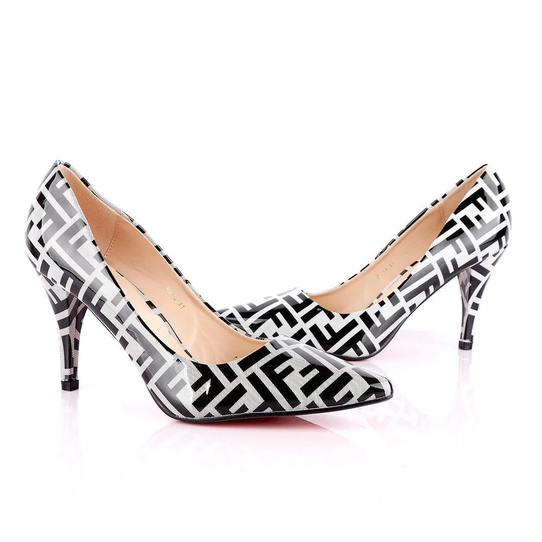 Atmosphere Wetlips Classic Print Design High Heel Women's Shoe