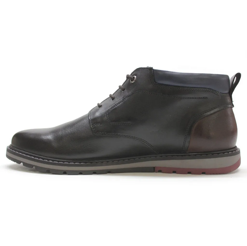 Berna Calfskin Leather Men's Ankle Boots