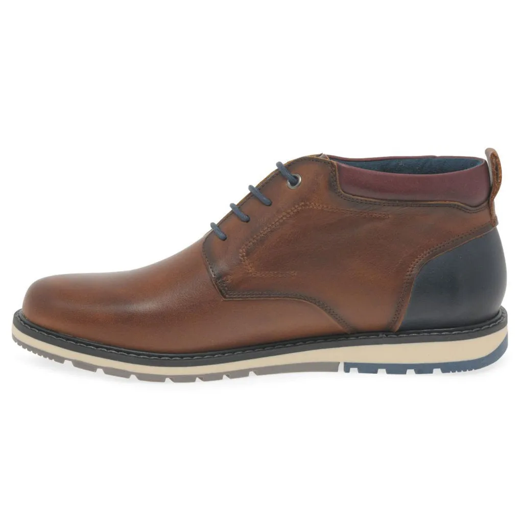 Berna Calfskin Leather Men's Ankle Boots