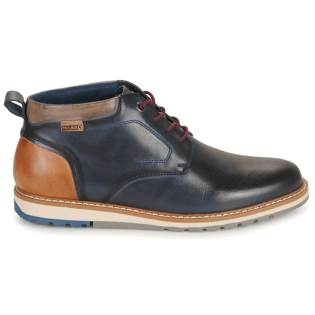 Berna Calfskin Leather Men's Ankle Boots