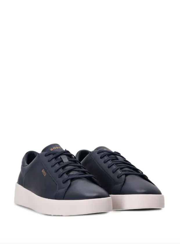 BOSS lace-up leather sneakers