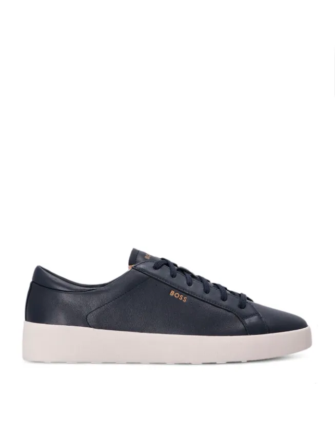 BOSS lace-up leather sneakers