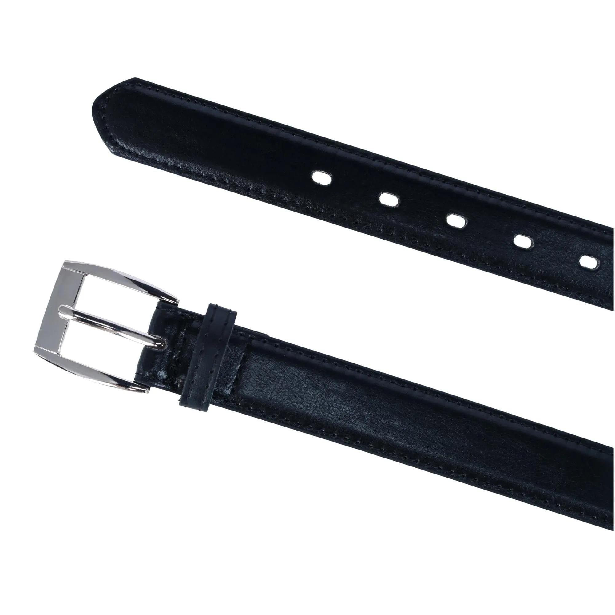 CTM® Kids Smooth Leather Dress Belt