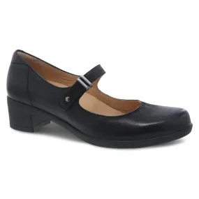 Dansko Callista Black Burnished Nubuck Mary Jane (Women's)