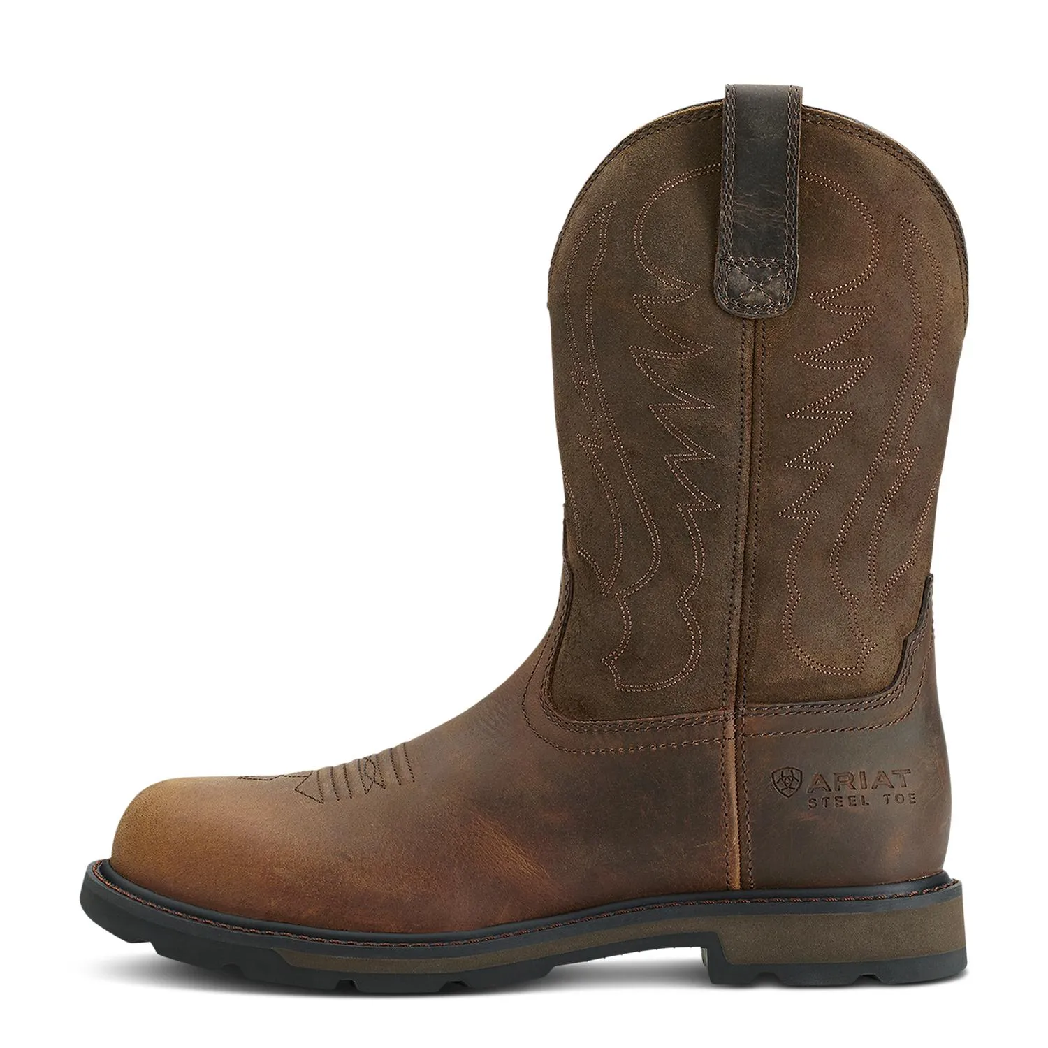 Groundbreaker Steel-Toe Work Boot Brown