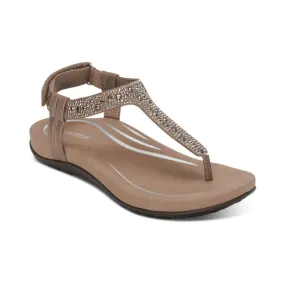 Marni Slingback Thong Sandal - Taupe