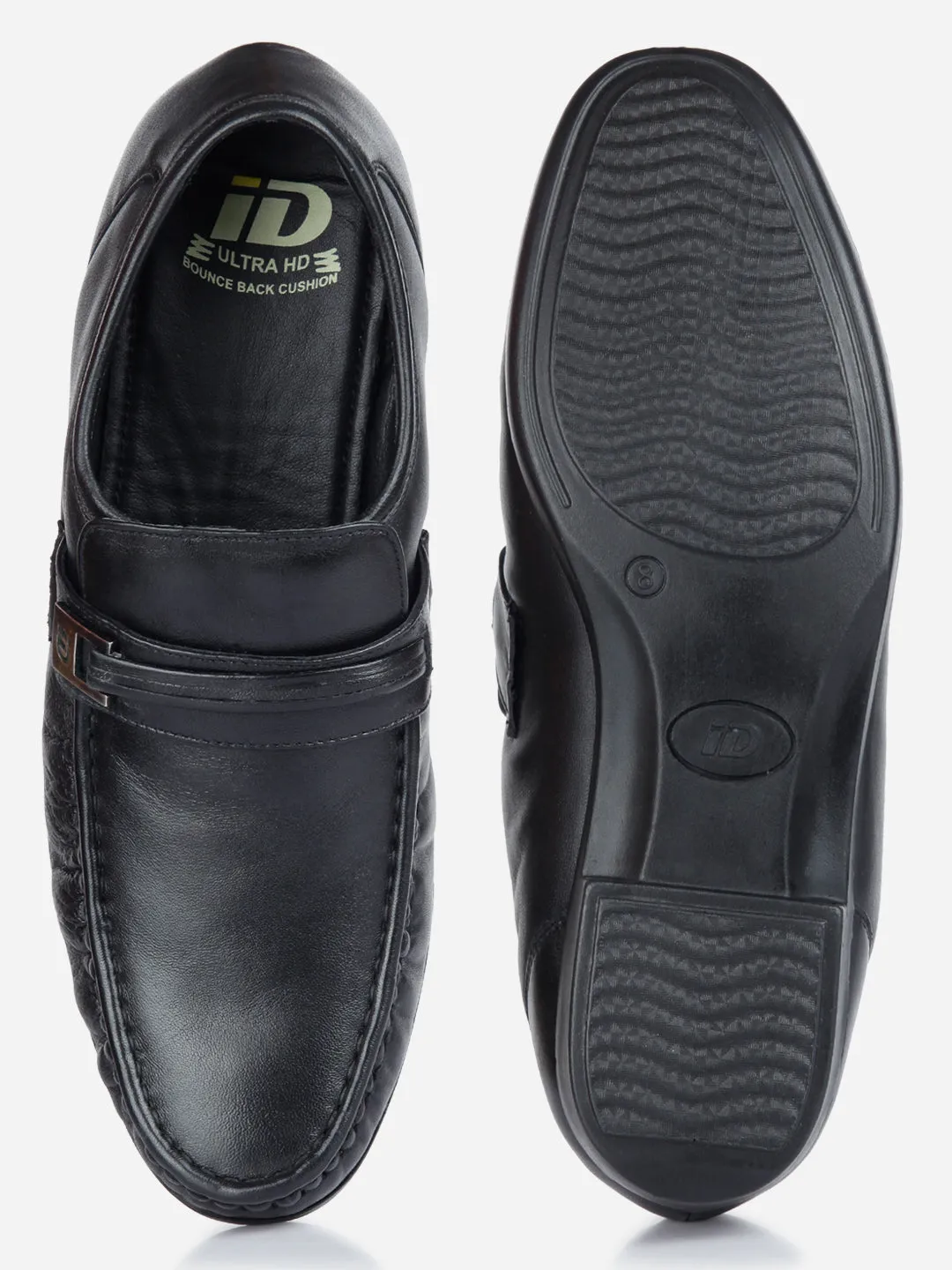 Men's Black Moc Formal Slip On (ID1106)