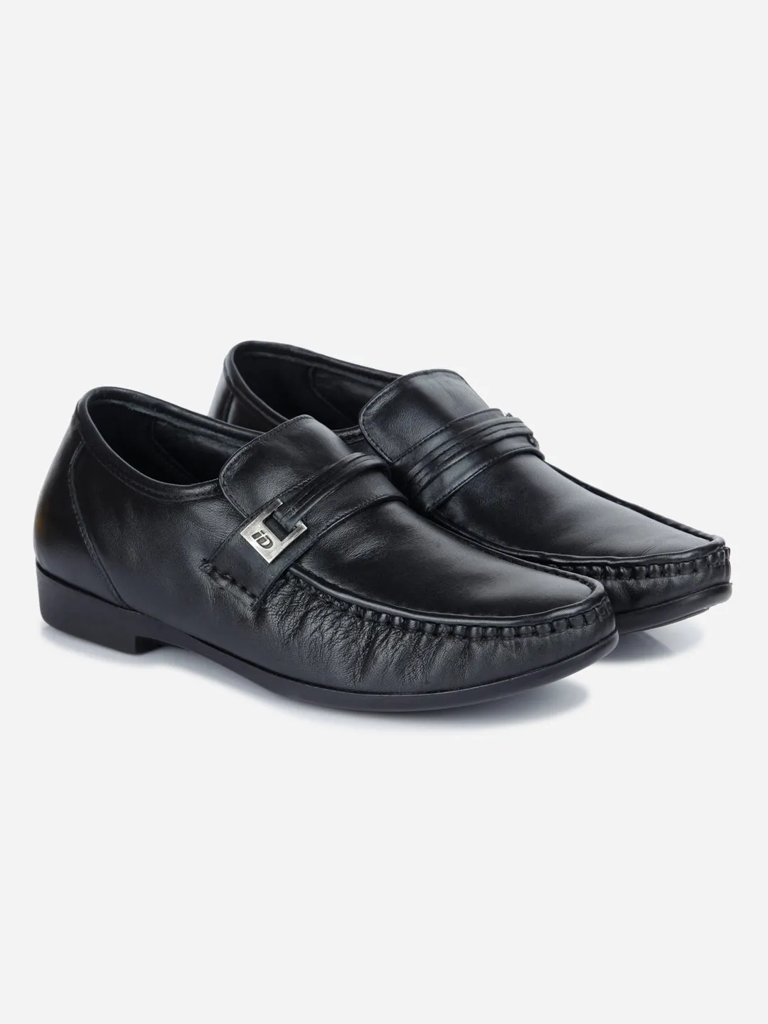 Men's Black Moc Formal Slip On (ID1106)