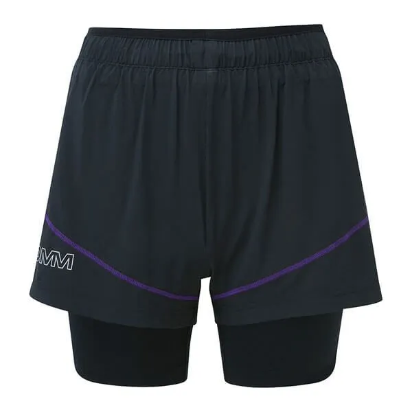 OMM Pace Women's Running Short - Black/Purple