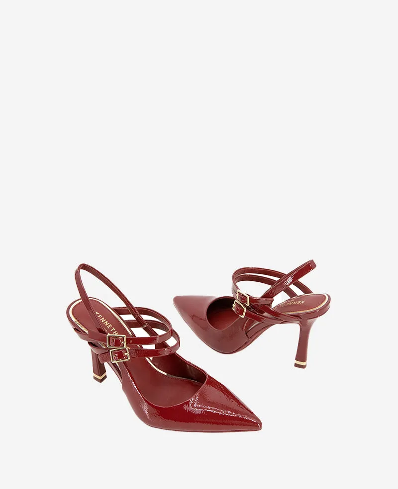 Raquel Patent Leather Slingback Heel