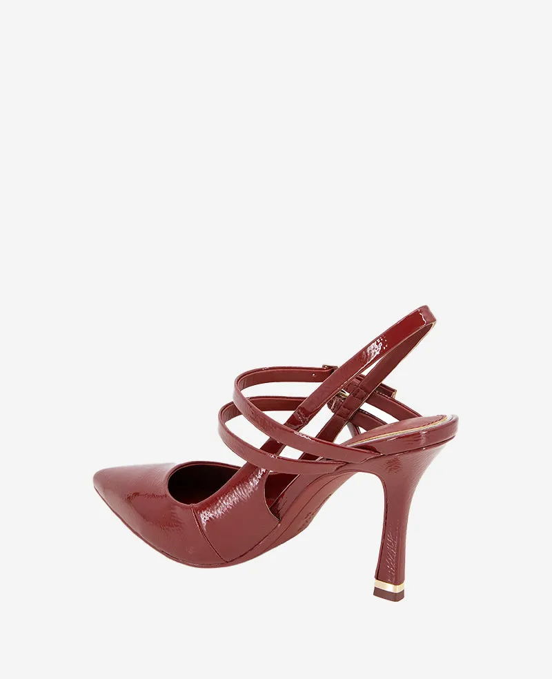 Raquel Patent Leather Slingback Heel