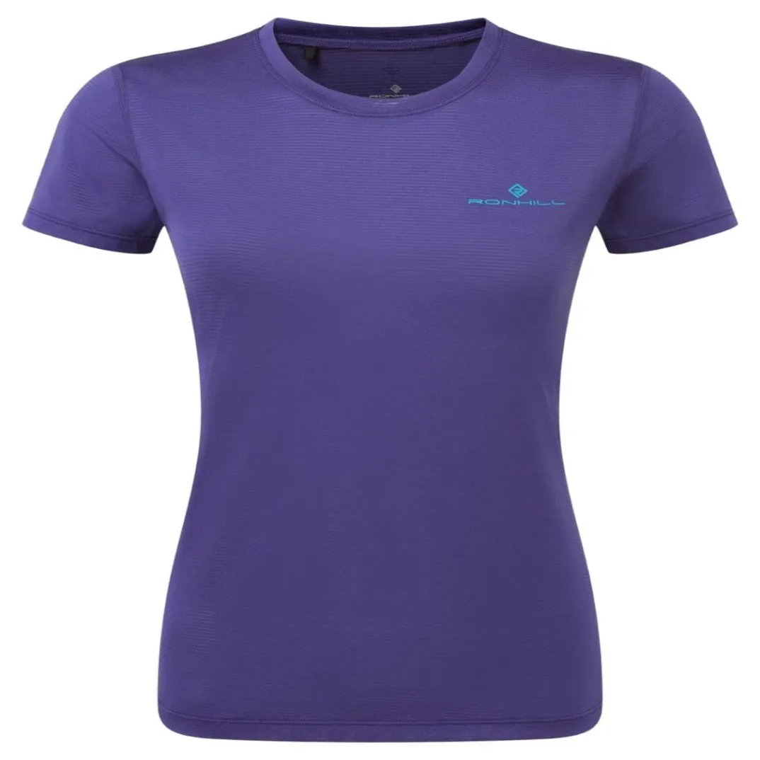 Ronhill Women's Tech Short Sleeve Tee in Deep Ocean/Marine AW24