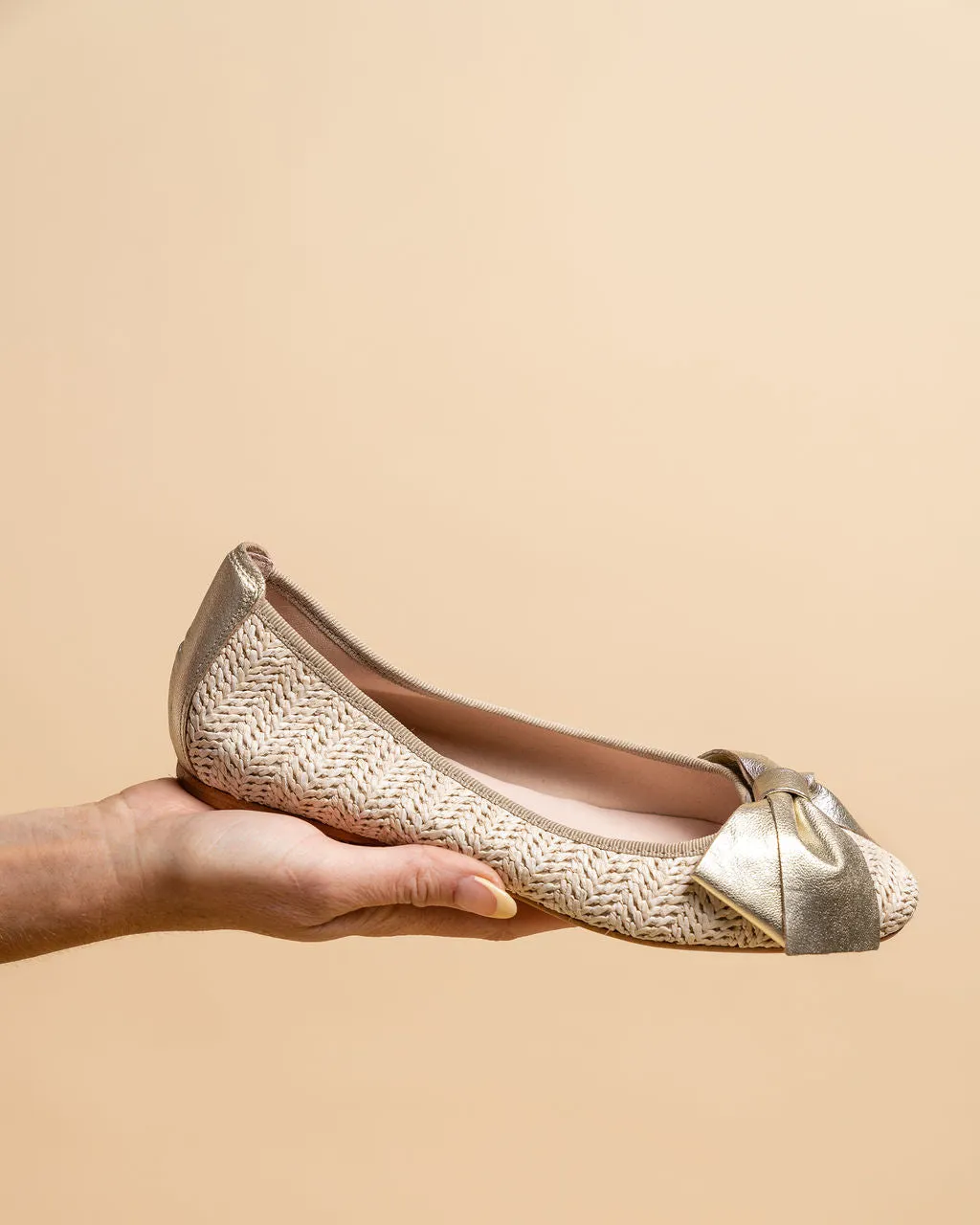 St. Tropez Raffia Ballet Flat