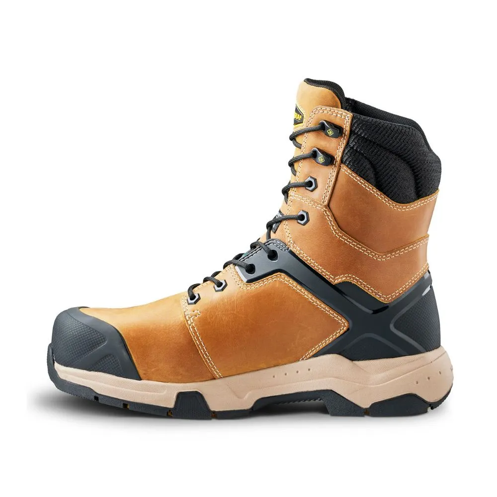 Terra Carbine Men's WP 8 inch Composite Toe Work Boot - WHEAT TR0A4TCRFWE