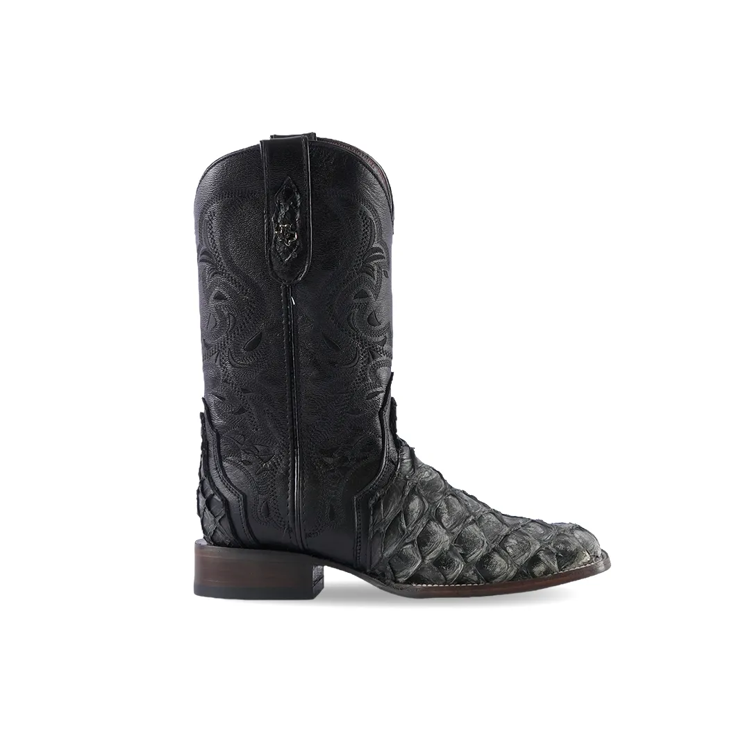 Texas Country Western Boot Piraruco Ext Hueso Rustico E12 Square Toe